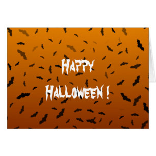 Carte de voeux Halloween Bats