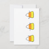 Carte de voeux Halloween Candy Corn mignonne (Dos)