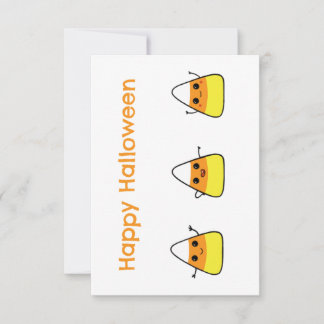 Carte de voeux Halloween Candy Corn mignonne
