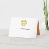 Carte de vœux Halloween - Chauve-souris effrayante (Dos)