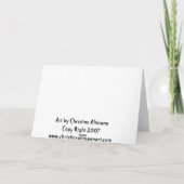 Carte de voeux Halloween, cimetière, fantôme, pier (Dos)