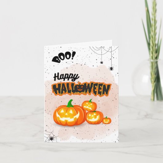 Carte de voeux Halloween - Collection Éffrayante (Devant)