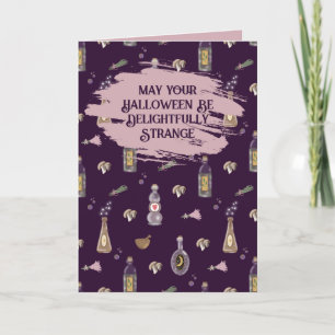 Carte de vœux Halloween délicieusement étrange