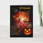 Carte de voeux Halloween effrayant (Devant)
