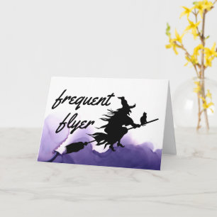 Carte de voeux Halloween Fréquente Sorcière Flyer 