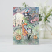 Carte de vœux Halloween Frisson d'octobre (Debout devant)