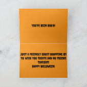 Carte de voeux Halloween Ghoost (Intérieur)