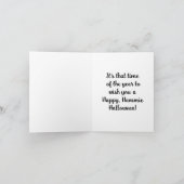 Carte de vœux Halloween Happy Hammie (Intérieur)