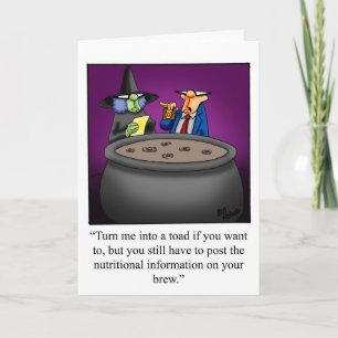 Carte de voeux Halloween Hilariée pour Halloween