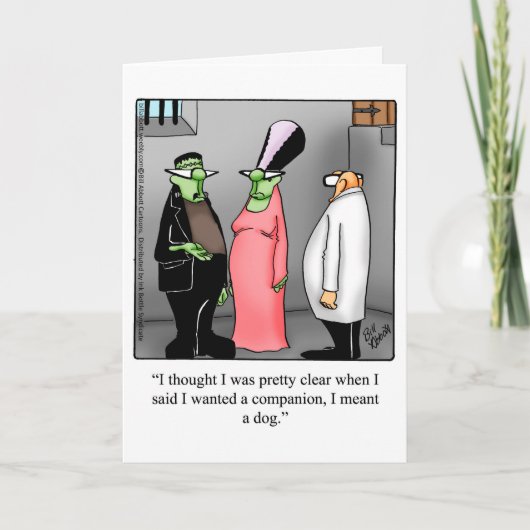 Carte de voeux Halloween Humour personnalisable (Devant)