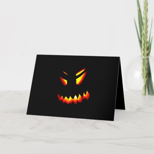 Carte de voeux Halloween Jack-O-Lantern (Devant)
