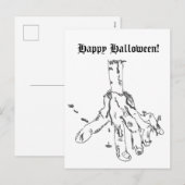 Carte de vœux Halloween joyeuse (Devant / Derrière)