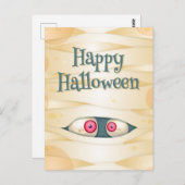 Carte de vœux Halloween joyeux (Devant / Derrière)