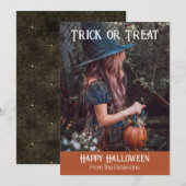 Carte de vœux Halloween Joyeux Halloween (Devant / Derrière)