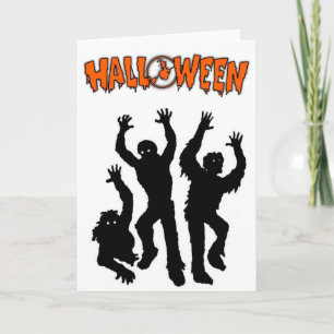 Carte de voeux Halloween/momies