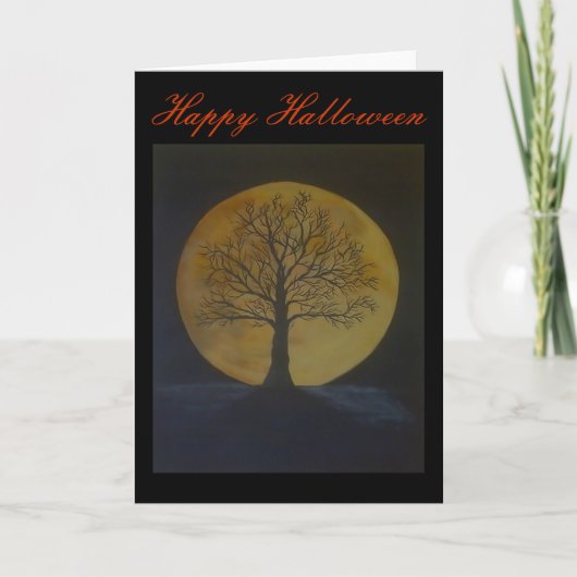 Carte de voeux Halloween Moon Harvest (Devant)