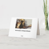 carte de voeux halloween owl et cat (Dos)
