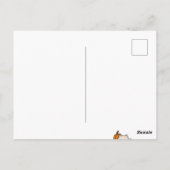 Carte de voeux Halloween - Pomeranian avec chapeau (Dos)