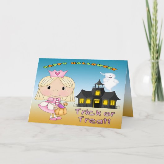 Carte de voeux Halloween Princess (Devant)