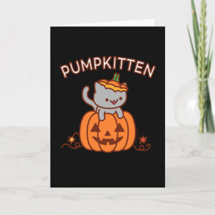 Carte de voeux Halloween : PUMPKITTEN Cat