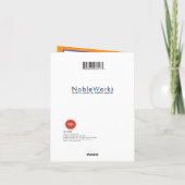 Carte de voeux Halloween - Repas pour enfants sorc (Dos)