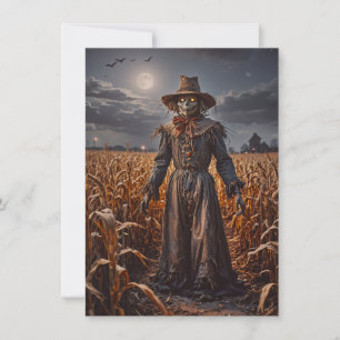 Carte de voeux Halloween Scarecrow