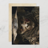 Carte de voeux Halloween Scarecrow (Devant / Derrière)