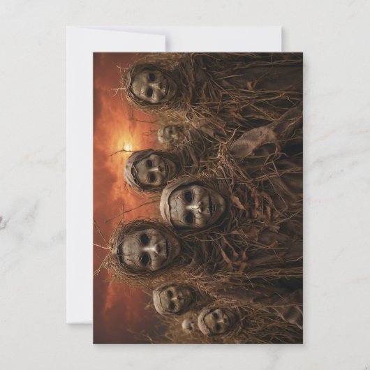 Carte de voeux Halloween Scarecrow (Devant)