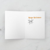 Carte de voeux Halloween silencieuse (Intérieur)