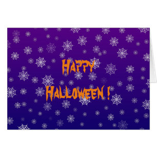 Carte de voeux Halloween Spider Web