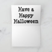 Carte de voeux Halloween/Squelette (Intérieur)