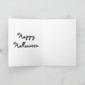 Carte de voeux Halloween/Squelette mignon (Intérieur)