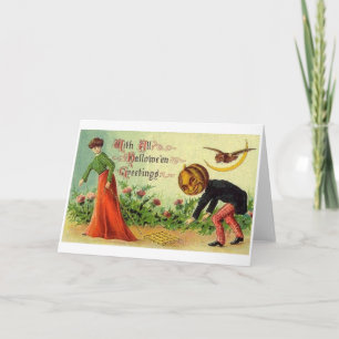 Carte de voeux Halloween vintage