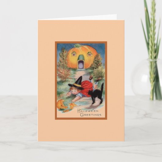 Carte de voeux Halloween vintage (Devant)