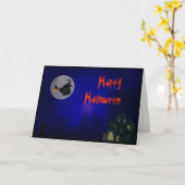 Carte de voeux Halloween Witch (Fleur jaune)