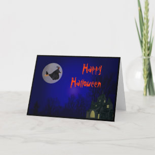 Carte de voeux Halloween Witch