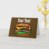 Carte de voeux Hamburger (Fleur jaune)