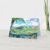Carte de voeux Hanalei Valley Kauai (Devant)