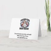 Carte de voeux handicapée de Noël Basset Hound (Dos)