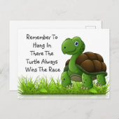 Carte de vœux Hang In There (Devant / Derrière)