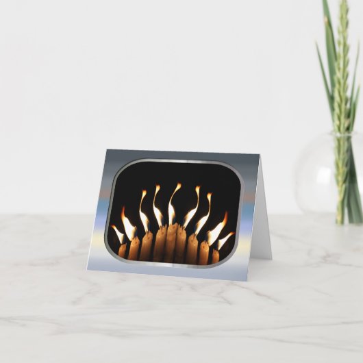 Carte de voeux Hanoukka (Devant)