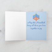 Carte de voeux Hanoukka (Intérieur)