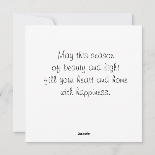 Carte de voeux Hanoukka (Dos)