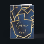 Carte de voeux Hanoukka avec Enveloppe Rêves éléga<br><div class="desc">Carte de voeux "Hanoukka Gold/Blue Dreidels" avec enveloppe. Personnalisez en supprimant du texte à l'avant et à l'arrière de la carte de voeux. Choisissez votre style de police, votre couleur et votre taille préférés. Merci de vous être arrêté et de faire du shopping. Très apprécié ! ! ! Heureux Hanoukka...</div>