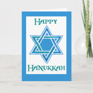 Carte de voeux Hanoukka avec Star of David