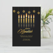 Carte de voeux Hanoukka Candles (Debout devant)