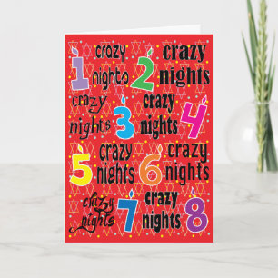 Carte de voeux "Hanoukka Crazy Nights" avec Envelo