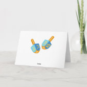 Carte de voeux Hanoukka Gnomes Trio (Dos)