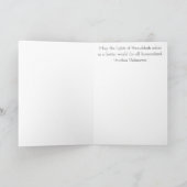 Carte de voeux "Hanoukka Gold Menorah" avec envelo (Intérieur)