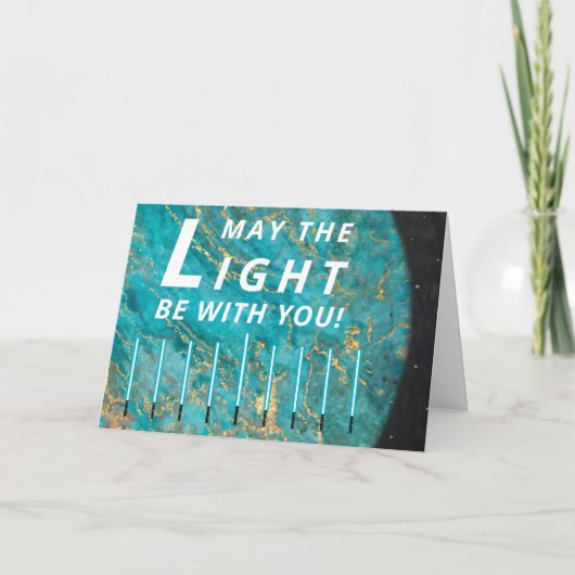 Carte de voeux Hanoukka Lights (Devant)